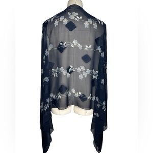 Vintage Giorgio Armani silk floral wrap scarf